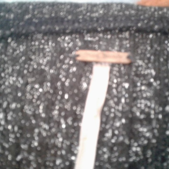 Free People Black & Silver Strapless Minidress - Picture 5 of 5